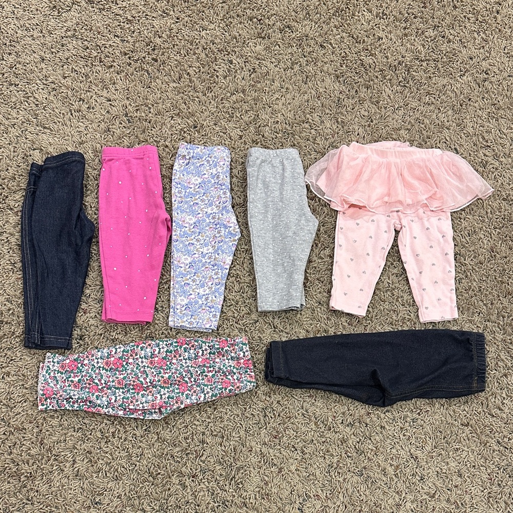 Baby Girl 9 Month Pants (7 total)